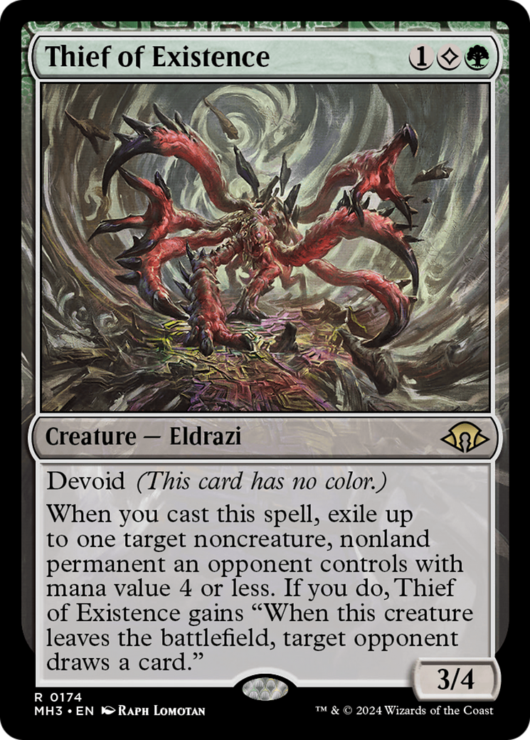 Thief of Existence (MH3-174) - Modern Horizons 3 - Premium MTG Single from Wizards of the Coast - Just $0.25! Shop now at Game Crave Tournament Store