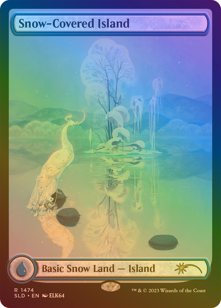 Snow-Covered Island (SLD-1474★) - Secret Lair Drop: (Full Art) Foil - Premium MTG Single from Wizards of the Coast - Just $34.36! Shop now at Game Crave Tournament Store
