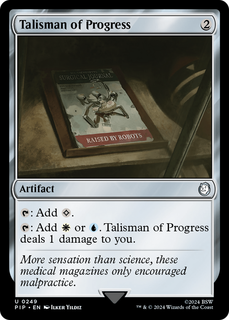 Talisman of Progress (PIP-249) - Fallout Foil - Premium MTG Single from Wizards of the Coast - Just $4.42! Shop now at Game Crave Tournament Store