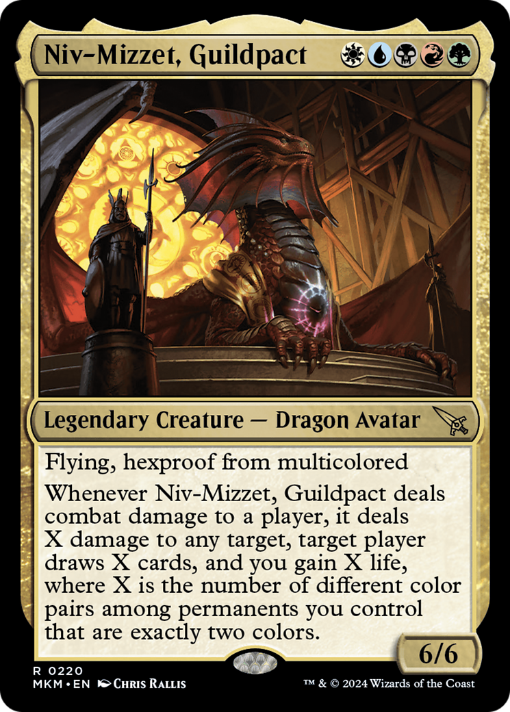 Niv-Mizzet, Guildpact (MKM-220) - Murders at Karlov Manor Foil - Premium MTG Single from Wizards of the Coast - Just $0.25! Shop now at Game Crave Tournament Store