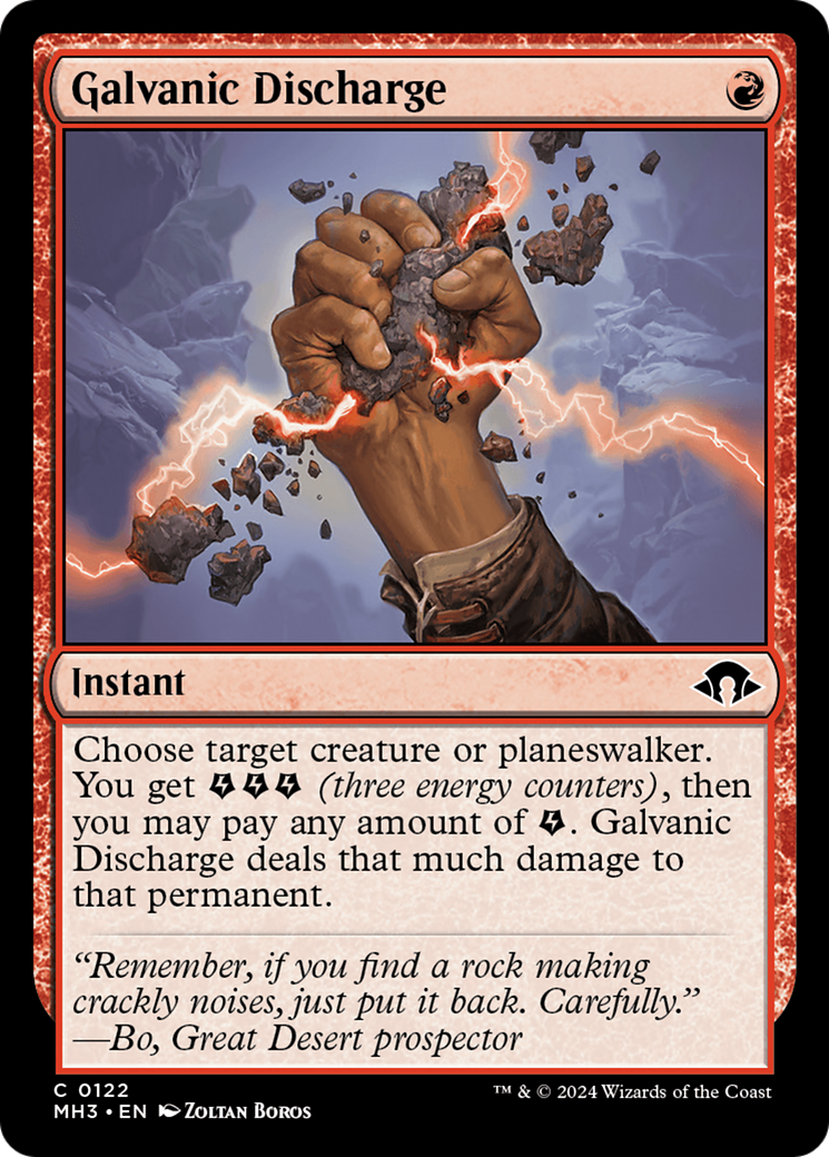 Galvanic Discharge (MH3-122) - Modern Horizons 3 Foil - Premium MTG Single from Wizards of the Coast - Just $0.25! Shop now at Game Crave Tournament Store