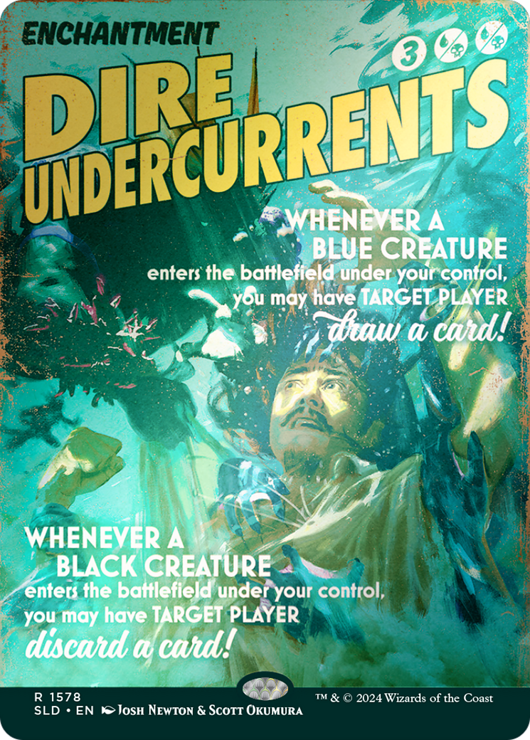 Dire Undercurrents (SLD-1578★) - Secret Lair Drop (Borderless) Foil - Premium MTG Single from Wizards of the Coast - Just $3.13! Shop now at Game Crave Tournament Store