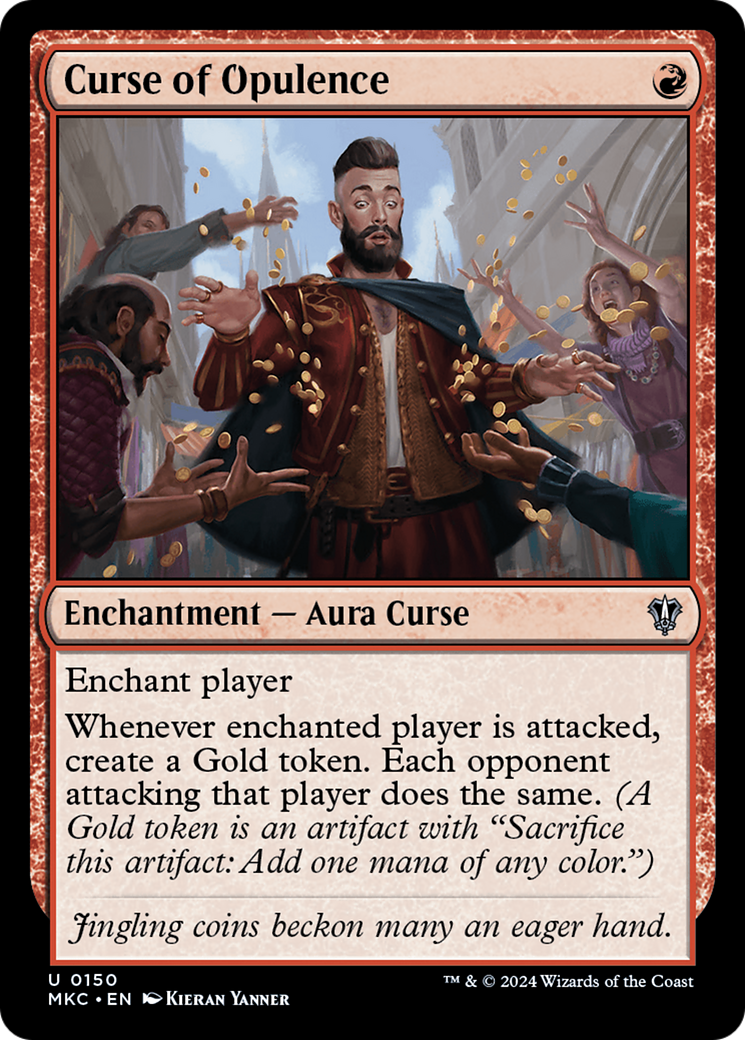 Curse of Opulence (MKC-150) - Murders at Karlov Manor Commander - Premium MTG Single from Wizards of the Coast - Just $0.40! Shop now at Game Crave Tournament Store
