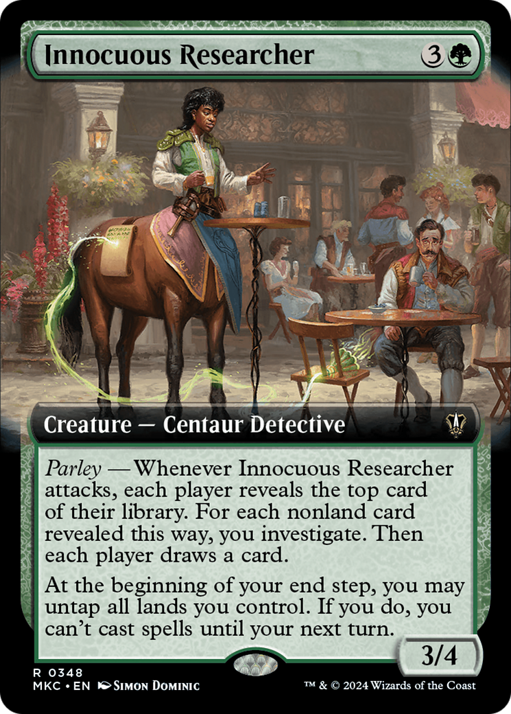 Innocuous Researcher (MKC-348) - Murders at Karlov Manor Commander: (Extended Art) - Premium MTG Single from Wizards of the Coast - Just $0.25! Shop now at Game Crave Tournament Store