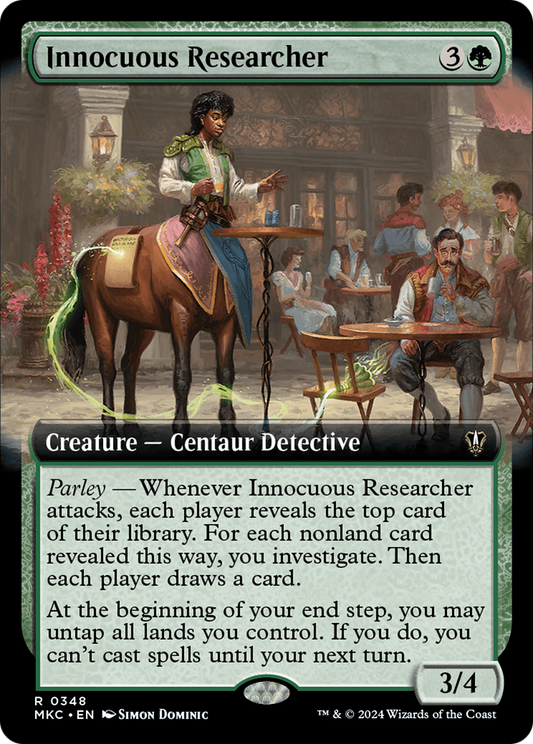 Innocuous Researcher (MKC-348) - Murders at Karlov Manor Commander: (Extended Art) - Premium MTG Single from Wizards of the Coast - Just $0.25! Shop now at Game Crave Tournament Store