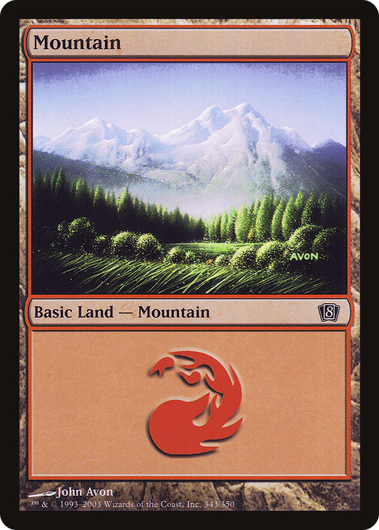 Mountain (8ED-343★) - 8th Edition