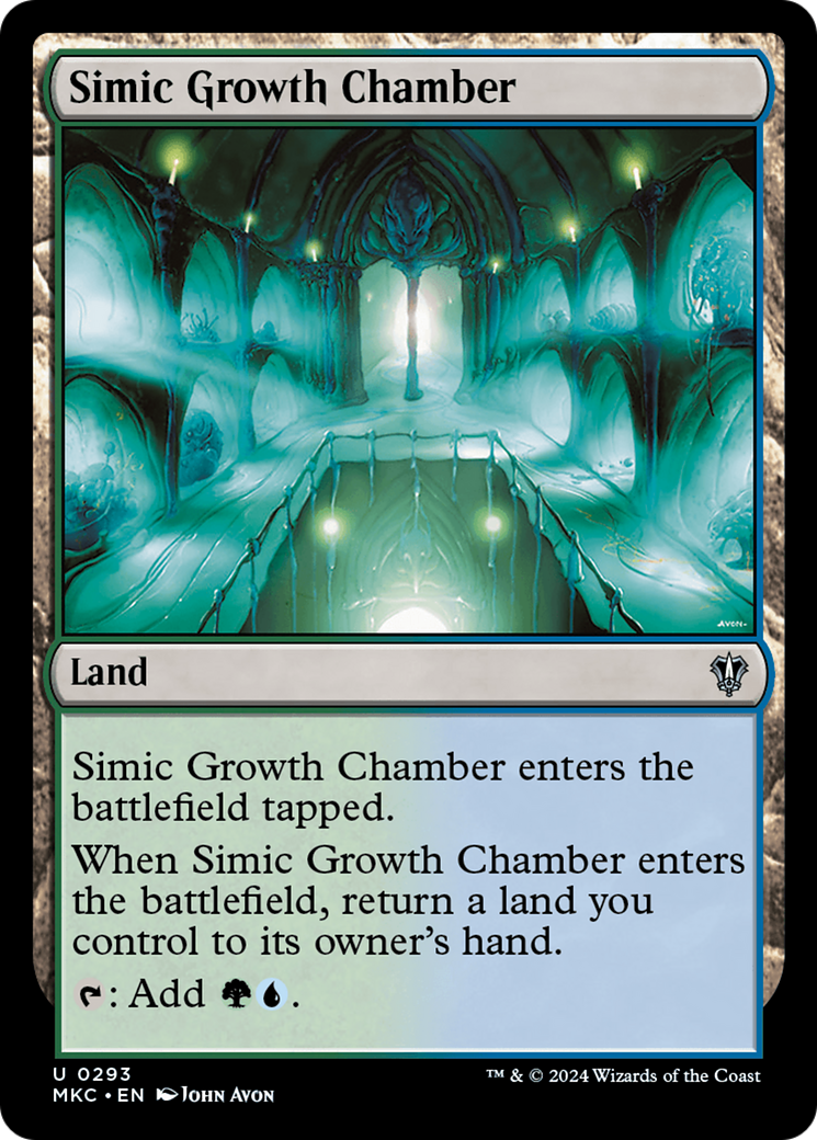 Simic Growth Chamber (MKC-293) - Murders at Karlov Manor Commander - Premium MTG Single from Wizards of the Coast - Just $0.25! Shop now at Game Crave Tournament Store