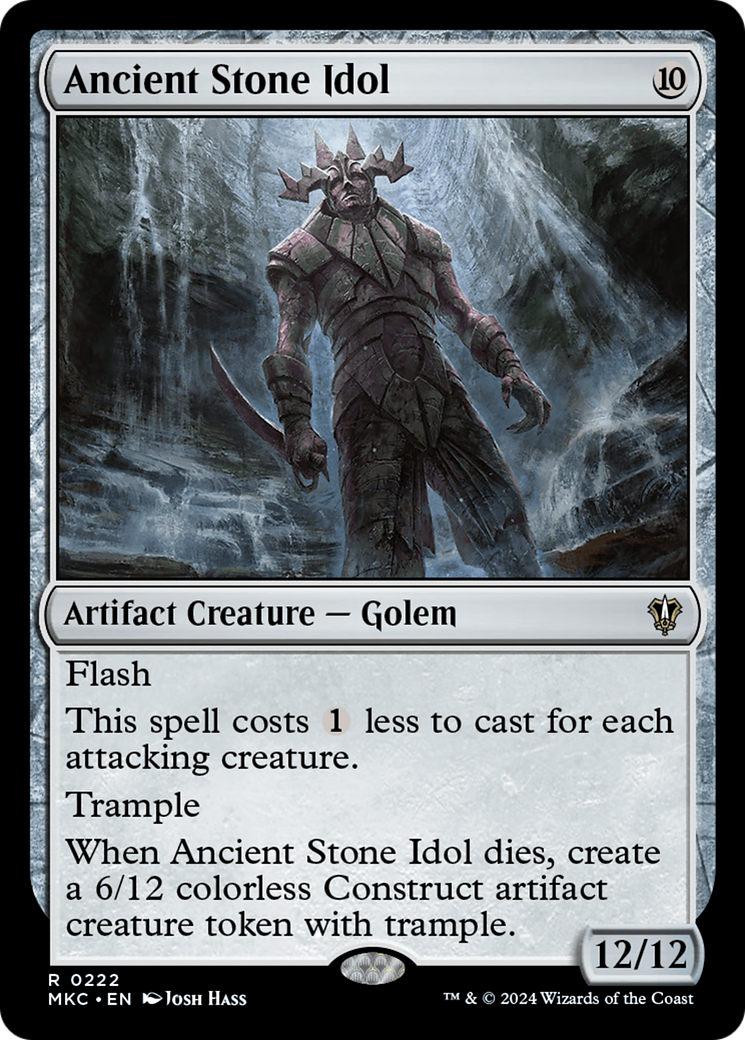 Ancient Stone Idol (MKC-222) - Murders at Karlov Manor Commander - Premium MTG Single from Wizards of the Coast - Just $0.25! Shop now at Game Crave Tournament Store