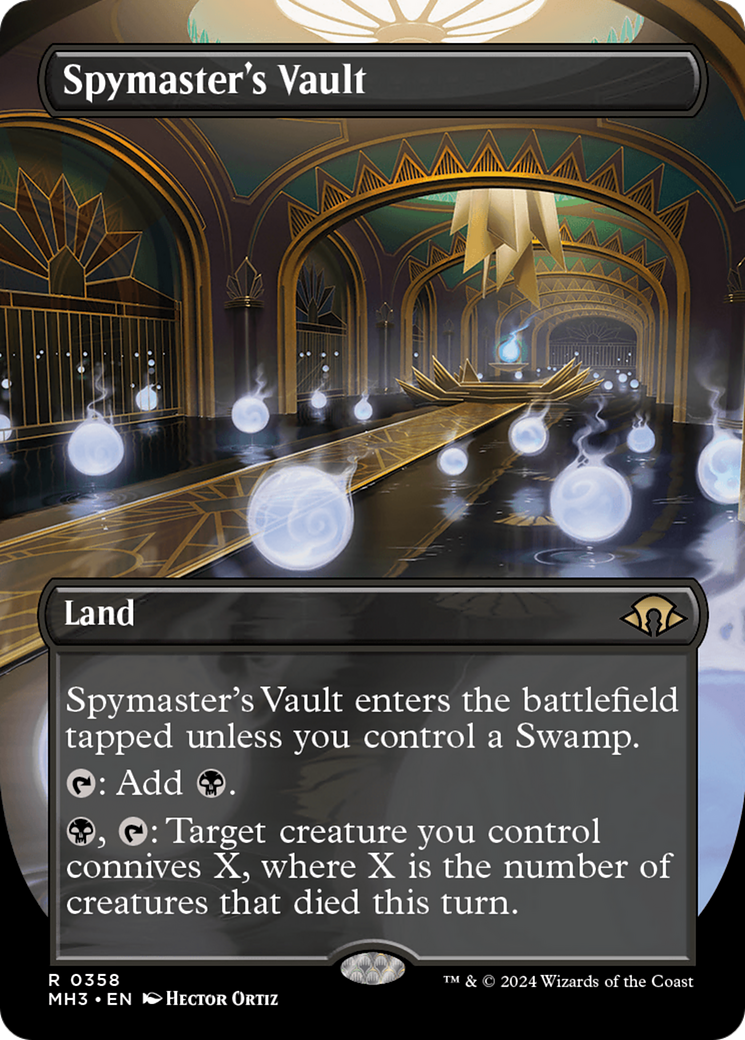 Spymaster's Vault (MH3-358) - Modern Horizons 3 (Borderless) Foil - Premium MTG Single from Wizards of the Coast - Just $2.69! Shop now at Game Crave Tournament Store