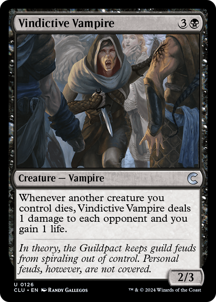 Vindictive Vampire (CLU-126) - Ravnica: Clue Edition - Premium MTG Single from Wizards of the Coast - Just $0.25! Shop now at Game Crave Tournament Store