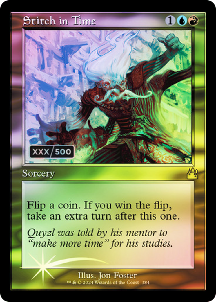 Stitch in Time (RVR-384Z) - Ravnica Remastered Foil - Premium MTG Single from Wizards of the Coast - Just $68.93! Shop now at Game Crave Tournament Store