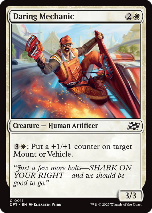 Daring Mechanic (DFT-011) - Aetherdrift Foil - Premium MTG Single from Wizards of the Coast - Just $0.08! Shop now at Game Crave Tournament Store