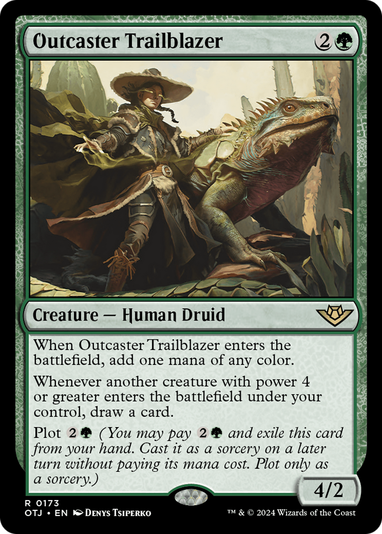 Outcaster Trailblazer (OTJ-173) - Outlaws of Thunder Junction Foil - Premium MTG Single from Wizards of the Coast - Just $1.79! Shop now at Game Crave Tournament Store