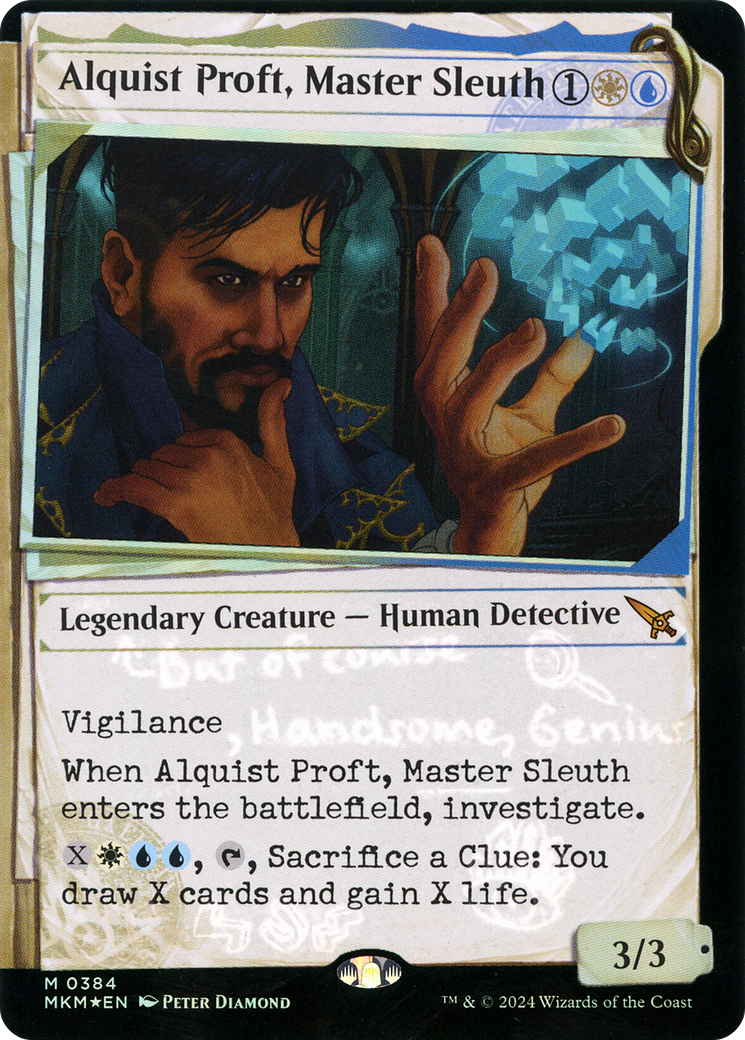 Alquist Proft, Master Sleuth (MKM-384) - Murders at Karlov Manor: (Showcase) Foil - Premium MTG Single from Wizards of the Coast - Just $1.09! Shop now at Game Crave Tournament Store