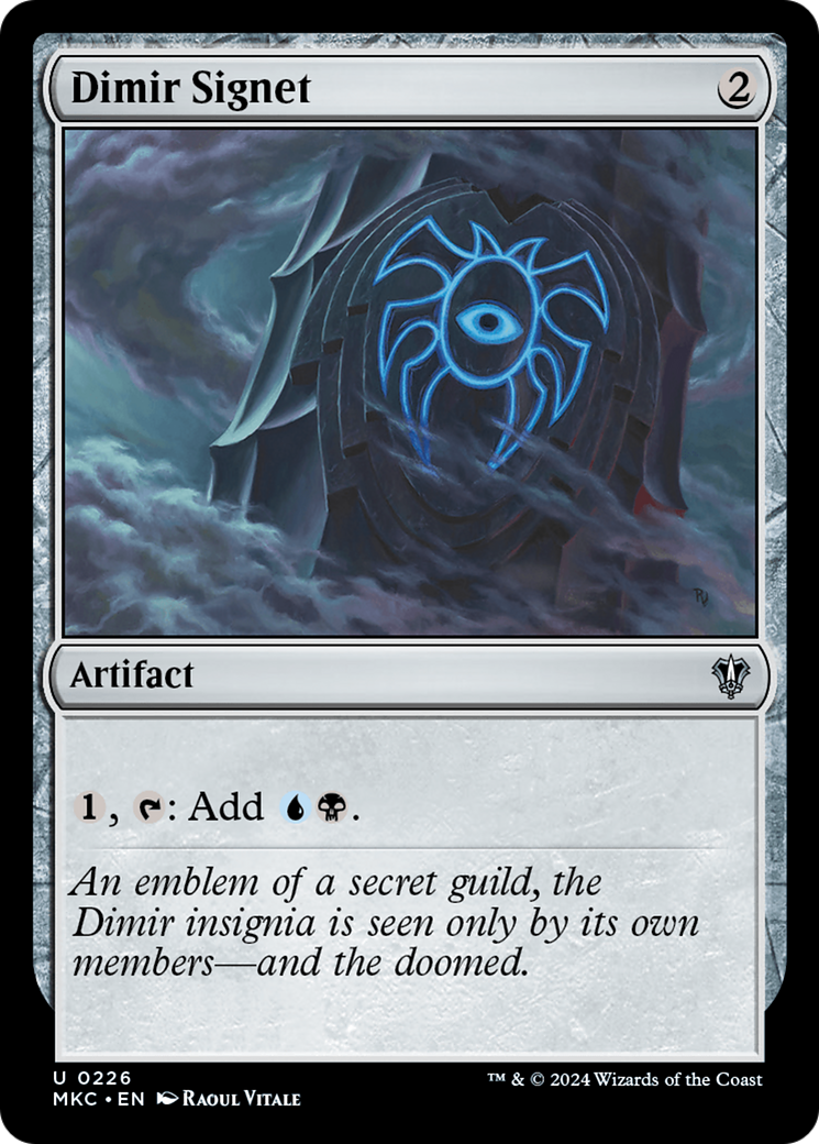 Dimir Signet (MKC-226) - Murders at Karlov Manor Commander - Premium MTG Single from Wizards of the Coast - Just $0.26! Shop now at Game Crave Tournament Store
