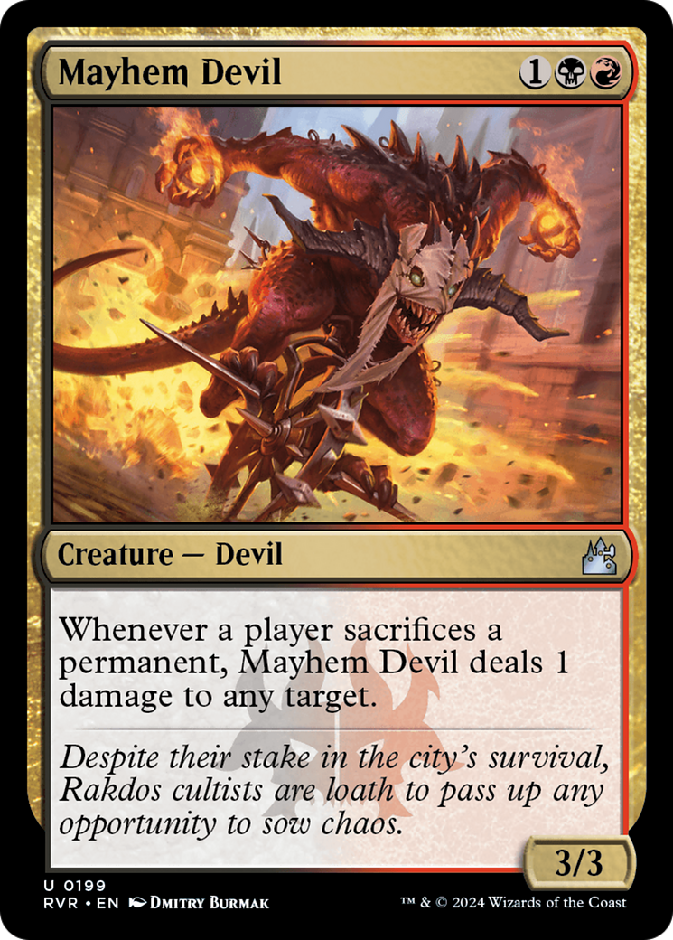 Mayhem Devil (RVR-199) - Ravnica Remastered - Premium MTG Single from Wizards of the Coast - Just $0.36! Shop now at Game Crave Tournament Store