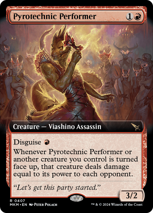 Pyrotechnic Performer (MKM-407) - Murders at Karlov Manor: (Extended Art) - Premium MTG Single from Wizards of the Coast - Just $0.27! Shop now at Game Crave Tournament Store