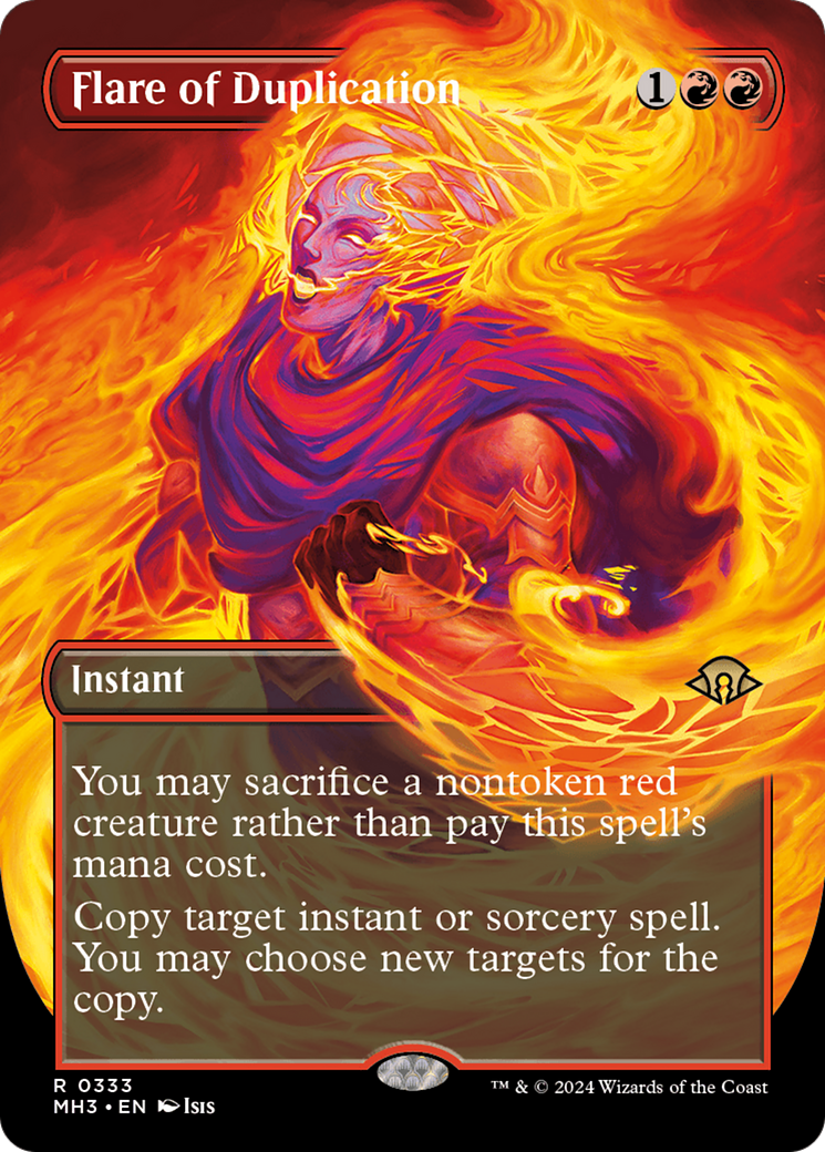 Flare of Duplication (MH3-333) - Modern Horizons 3 (Borderless) - Premium MTG Single from Wizards of the Coast - Just $3.26! Shop now at Game Crave Tournament Store