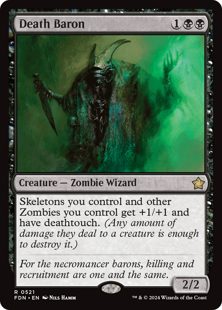 Death Baron (FDN-521) - Foundations - Premium MTG Single from Wizards of the Coast - Just $1.69! Shop now at Game Crave Tournament Store