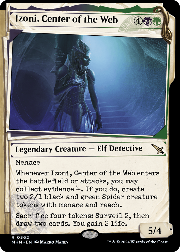 Izoni, Center of the Web (MKM-362) - Murders at Karlov Manor: (Showcase) - Premium MTG Single from Wizards of the Coast - Just $0.25! Shop now at Game Crave Tournament Store
