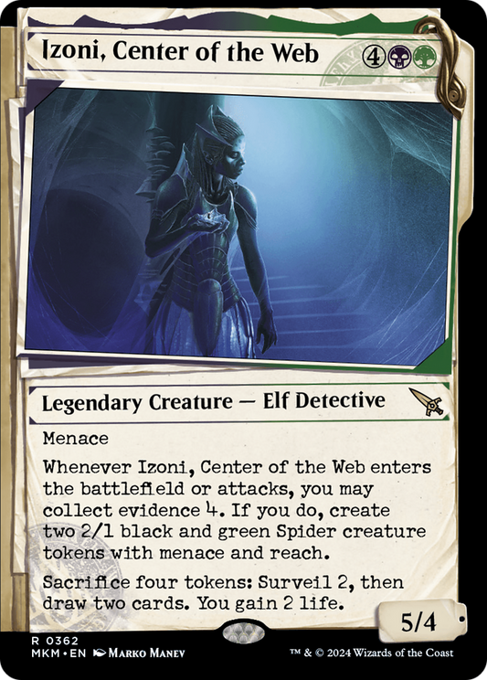 Izoni, Center of the Web (MKM-362) - Murders at Karlov Manor: (Showcase) - Premium MTG Single from Wizards of the Coast - Just $0.25! Shop now at Game Crave Tournament Store