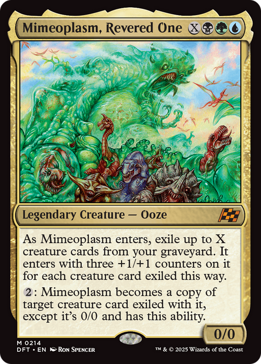 Mimeoplasm, Revered One (DFT-214) - Aetherdrift - Premium MTG Single from Wizards of the Coast - Just $0.09! Shop now at Game Crave Tournament Store