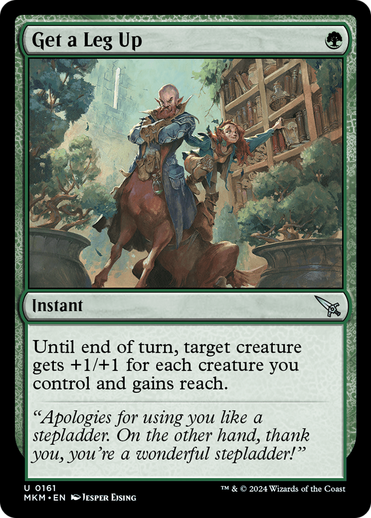 Get a Leg Up (MKM-161) - Murders at Karlov Manor Foil - Premium MTG Single from Wizards of the Coast - Just $0.25! Shop now at Game Crave Tournament Store