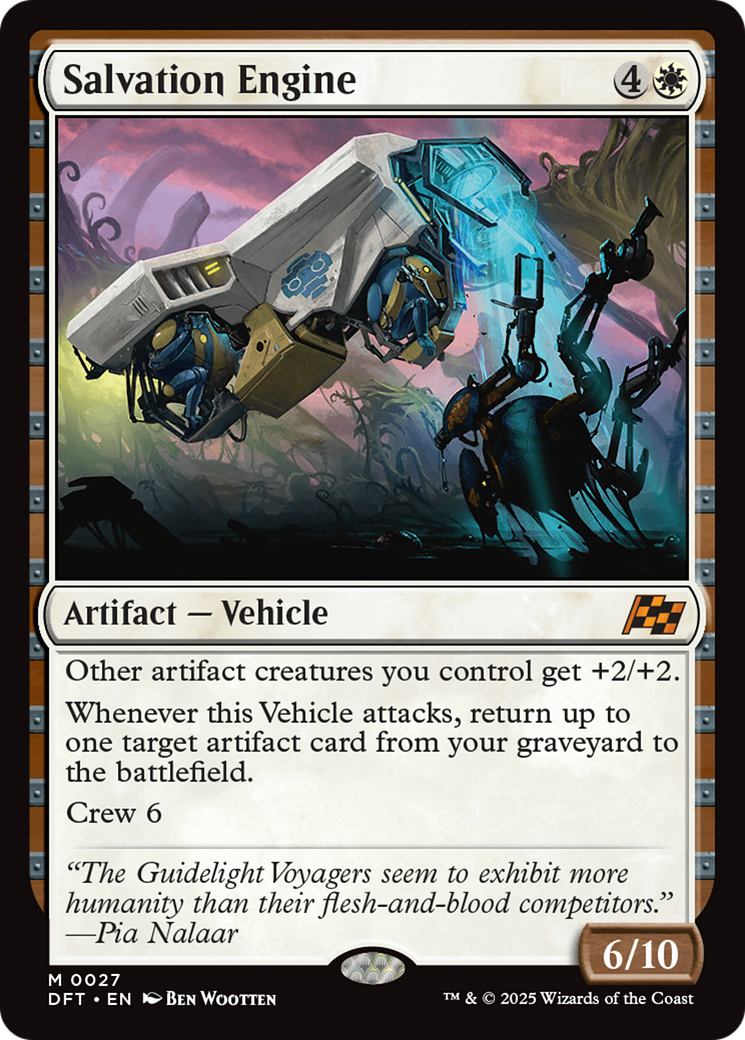 Salvation Engine (DFT-027) - Aetherdrift Foil - Premium MTG Single from Wizards of the Coast - Just $0.48! Shop now at Game Crave Tournament Store