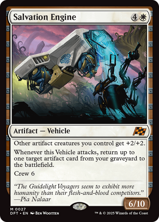 Salvation Engine (DFT-027) - Aetherdrift Foil - Premium MTG Single from Wizards of the Coast - Just $0.48! Shop now at Game Crave Tournament Store