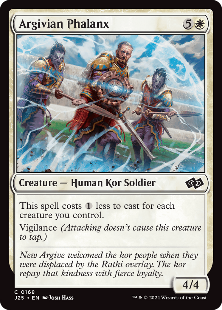 Argivian Phalanx (J25-168) - Foundations Jumpstart - Premium MTG Single from Wizards of the Coast - Just $0.25! Shop now at Game Crave Tournament Store
