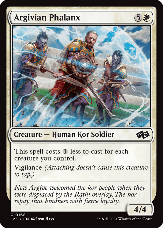 Argivian Phalanx (J25-168) - Foundations Jumpstart - Premium MTG Single from Wizards of the Coast - Just $0.25! Shop now at Game Crave Tournament Store