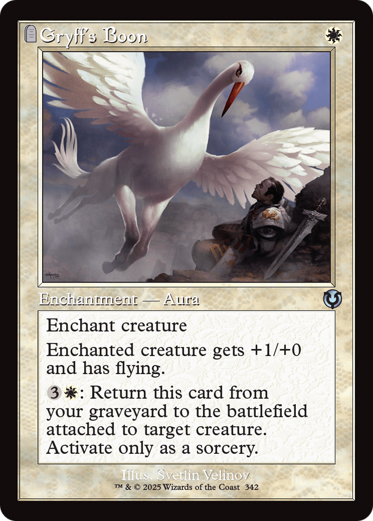Gryff's Boon (Retro Frame) (-342) - Innistrad Remastered - Premium MTG Single from Wizards of the Coast - Just $0.25! Shop now at Game Crave Tournament Store