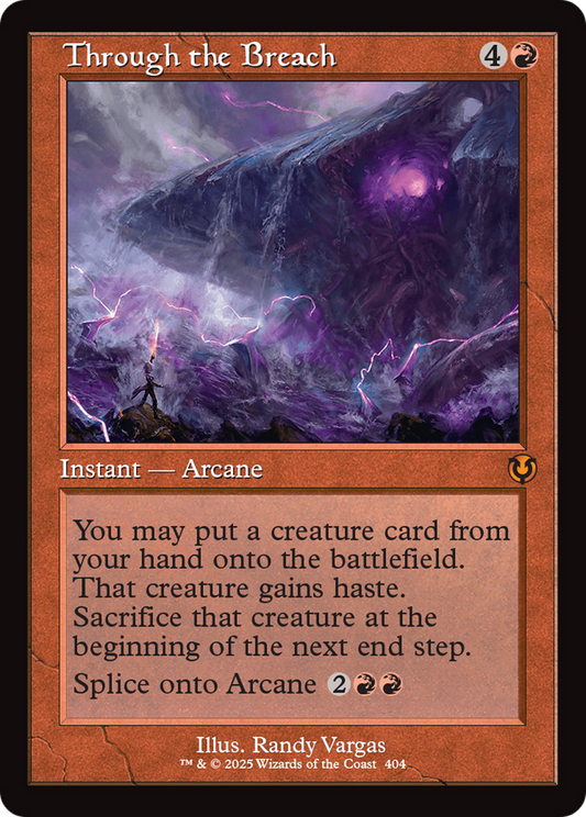 Through the Breach (Retro Frame) (-404) - Innistrad Remastered - Premium MTG Single from Wizards of the Coast - Just $0.58! Shop now at Game Crave Tournament Store