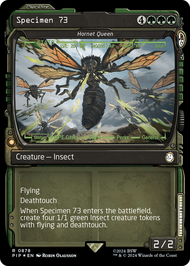 Hornet Queen (PIP-878) - Fallout / Specimen 73: (Showcase) - Premium MTG Single from Wizards of the Coast - Just $11.10! Shop now at Game Crave Tournament Store