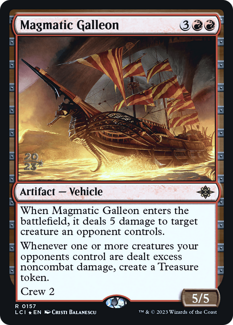 Magmatic Galleon (PLCI-157S) - The Lost Caverns of Ixalan Promos Foil - Premium MTG Single from Wizards of the Coast - Just $0.47! Shop now at Game Crave Tournament Store
