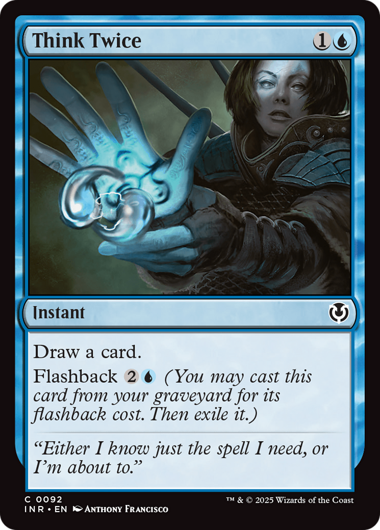 Think Twice (-092) - Innistrad Remastered - Premium MTG Single from Wizards of the Coast - Just $0.25! Shop now at Game Crave Tournament Store