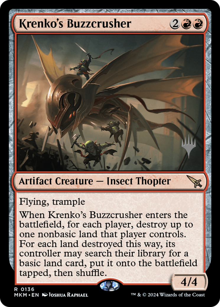 Krenko's Buzzcrusher (PMKM-136P) - Murders at Karlov Manor Promos - Premium MTG Single from Wizards of the Coast - Just $0.31! Shop now at Game Crave Tournament Store