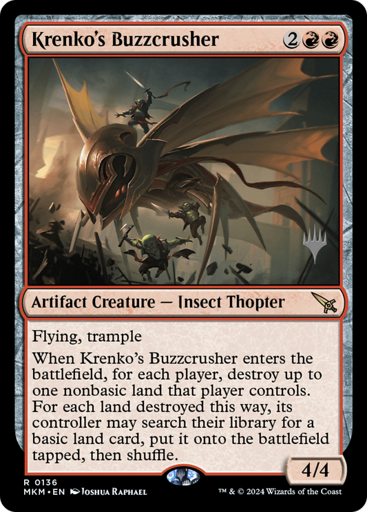 Krenko's Buzzcrusher (PMKM-136P) - Murders at Karlov Manor Promos - Premium MTG Single from Wizards of the Coast - Just $0.31! Shop now at Game Crave Tournament Store