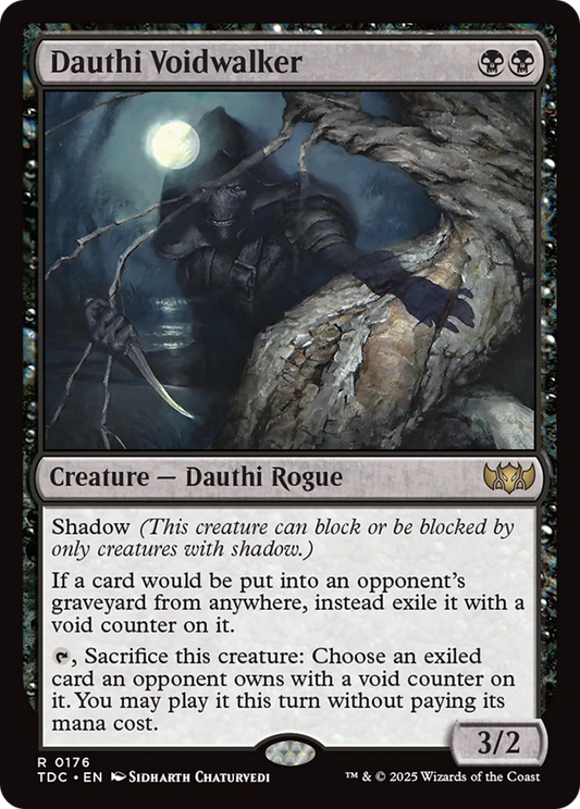 Dauthi Voidwalker (TDC-176) - Tarkir: Dragonstorm Commander - Premium MTG Single from Wizards of the Coast - Just $1.13! Shop now at Game Crave Tournament Store