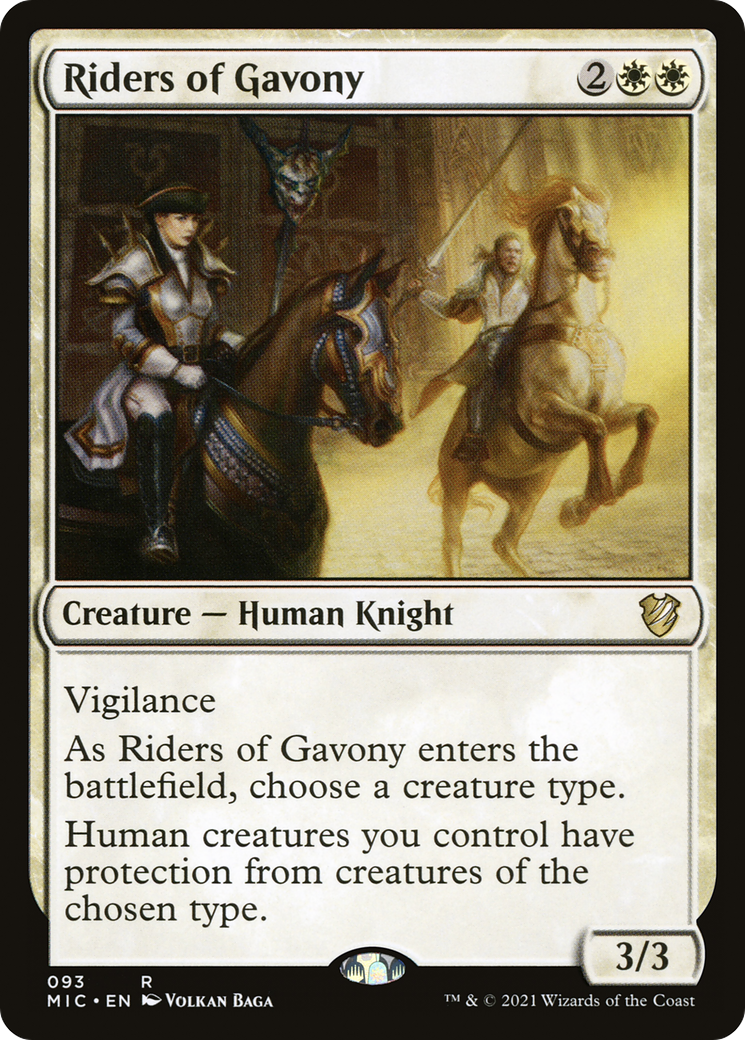 Riders of Gavony (MIC-093) - Midnight Hunt Commander - Premium MTG Single from Wizards of the Coast - Just $0.25! Shop now at Game Crave Tournament Store