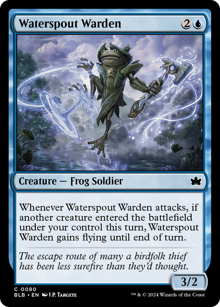 Waterspout Warden (BLB-080) - Bloomburrow - Premium MTG Single from Wizards of the Coast - Just $0.25! Shop now at Game Crave Tournament Store