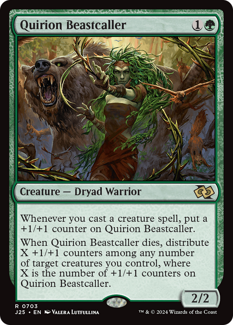 Quirion Beastcaller (J25-703) - Foundations Jumpstart - Premium MTG Single from Wizards of the Coast - Just $0.25! Shop now at Game Crave Tournament Store