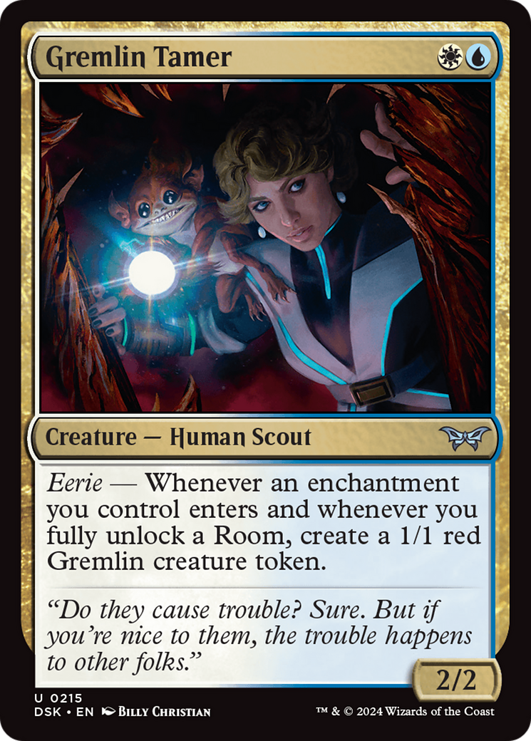 Gremlin Tamer (DSK-215) - Duskmourn: House of Horror - Premium MTG Single from Wizards of the Coast - Just $0.25! Shop now at Game Crave Tournament Store