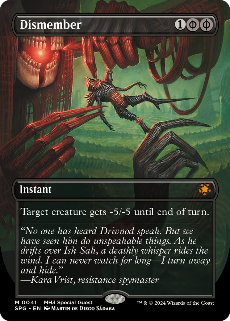 Dismember (SPG-041) - Special Guests (Borderless) Foil - Premium MTG Single from Wizards of the Coast - Just $9.52! Shop now at Game Crave Tournament Store