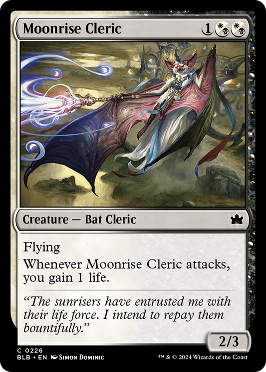 Moonrise Cleric (BLB-226) - Bloomburrow - Premium MTG Single from Wizards of the Coast - Just $0.25! Shop now at Game Crave Tournament Store