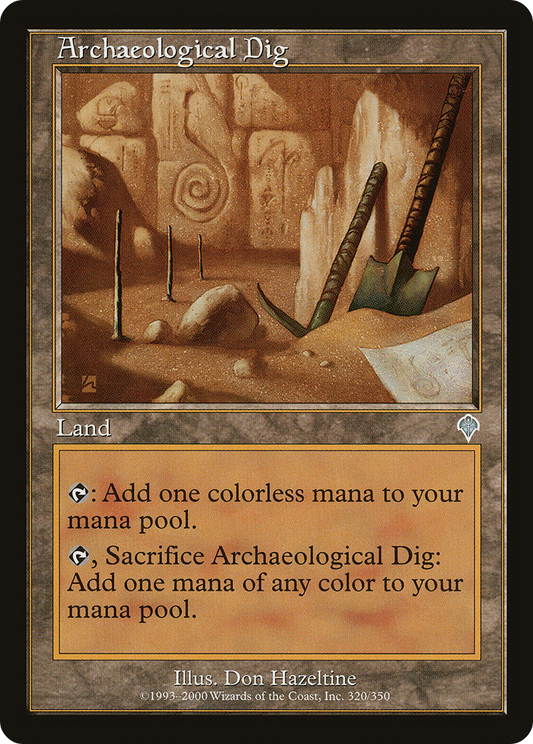 Archaeological Dig (INV-320) - Invasion - Premium MTG Single from Wizards of the Coast - Just $0.25! Shop now at Game Crave Tournament Store