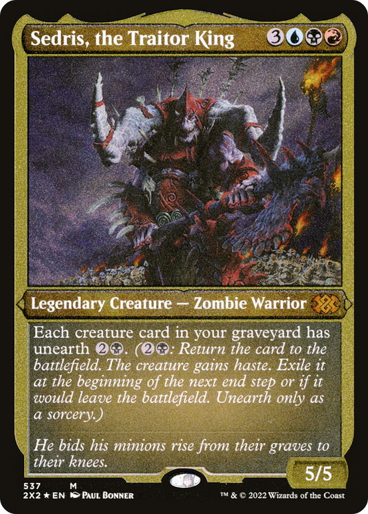 Sedris, the Traitor King (Foil Etched) (2X2-537) - Double Masters 2022 Foil