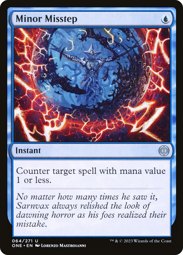 Minor Misstep (ONE-064) - Phyrexia: All Will Be One Foil - Premium MTG Single from Wizards of the Coast - Just $0.25! Shop now at Game Crave Tournament Store