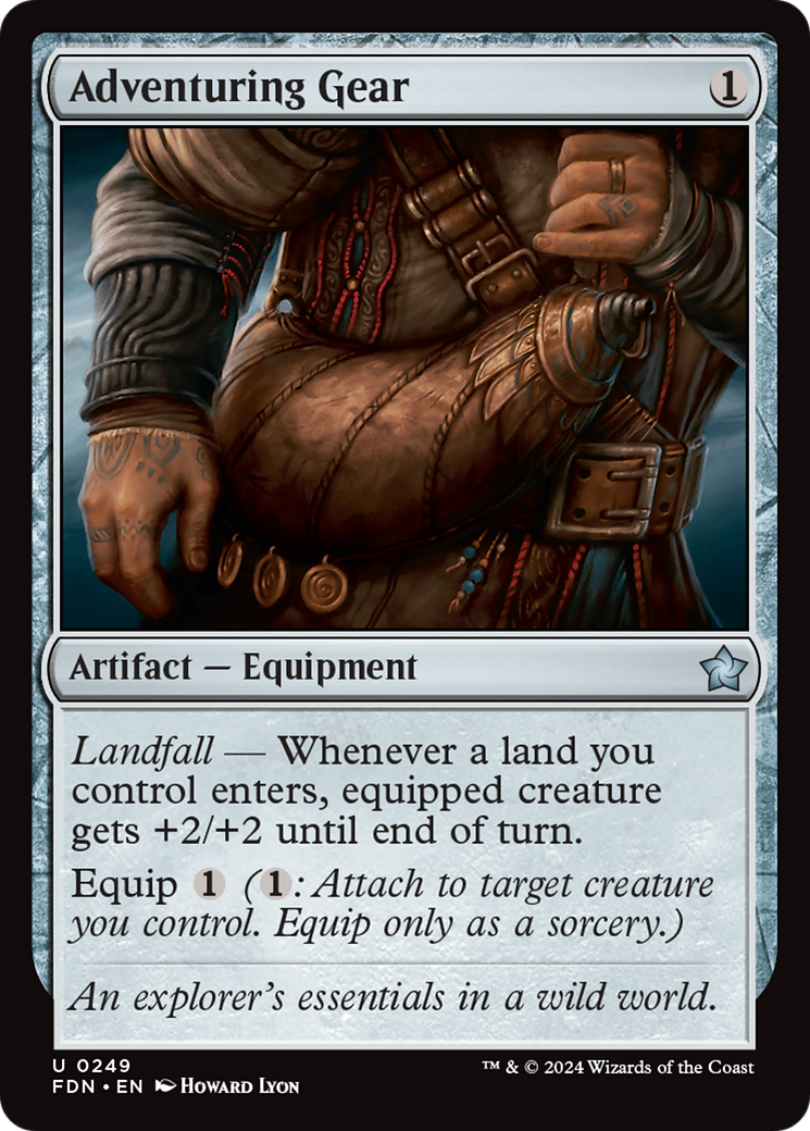 Adventuring Gear (FDN-249) - Foundations Foil - Premium MTG Single from Wizards of the Coast - Just $0.25! Shop now at Game Crave Tournament Store