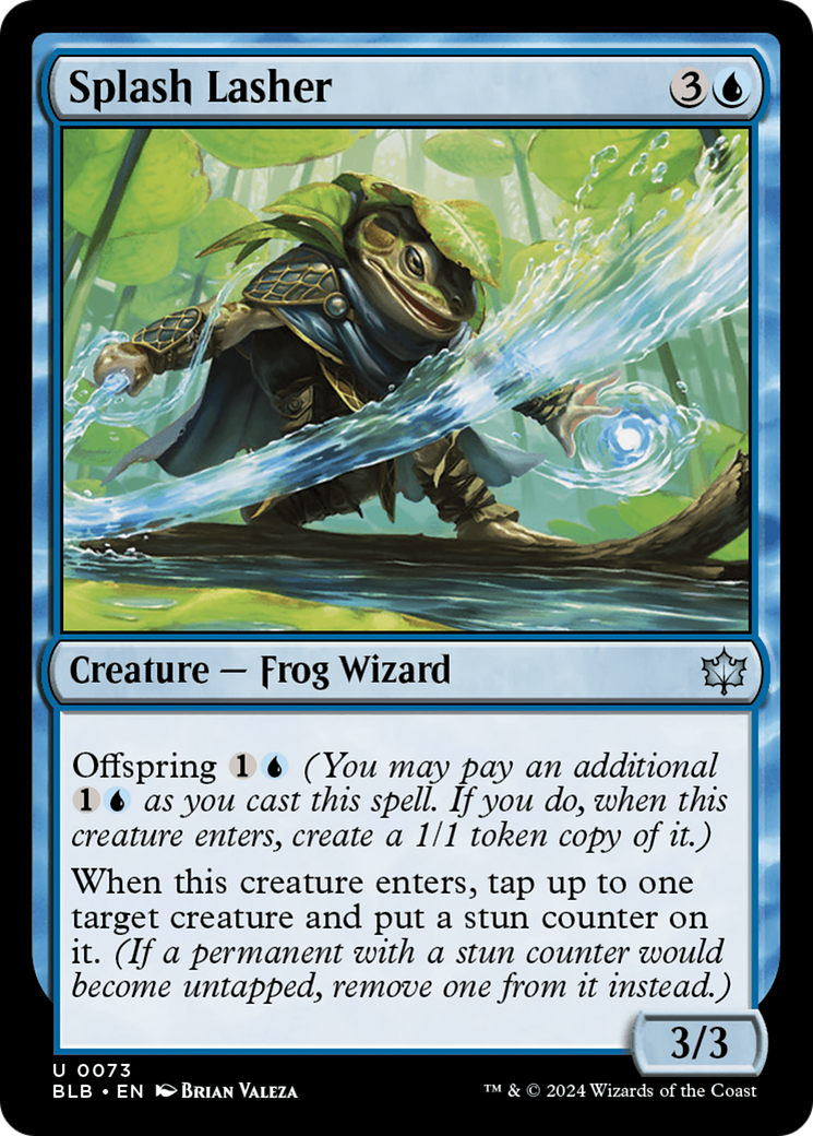 Splash Lasher (BLB-073) - Bloomburrow - Premium MTG Single from Wizards of the Coast - Just $0.25! Shop now at Game Crave Tournament Store